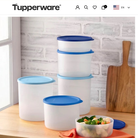 Tupperware | Kitchen | Tupperware Basic Bright 6pc Set | Poshmark